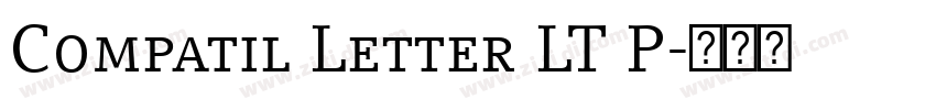 Compatil Letter LT P字体转换